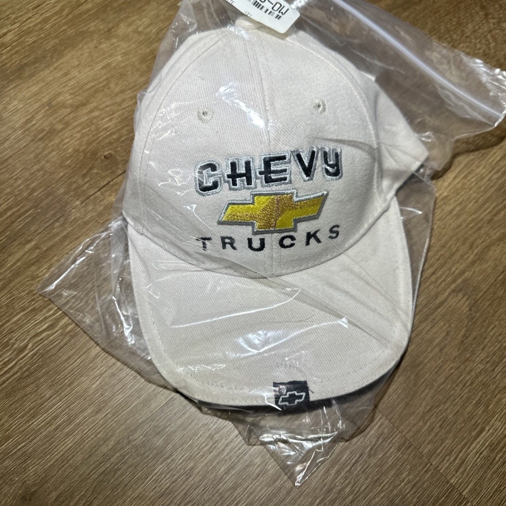 Chevrolet Chevy Trucks Hat Cap Beige Adjustable GM Licensed Embroidered NWT‎